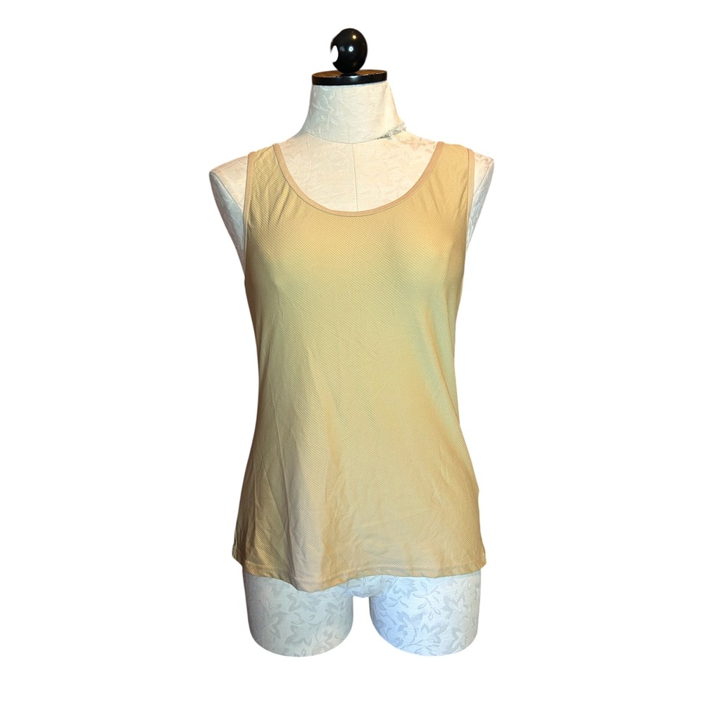ExOfficio Give-N-Go Tank Top Womens Tan Beige Mesh Active Outdoor Layer Sz‎ S
